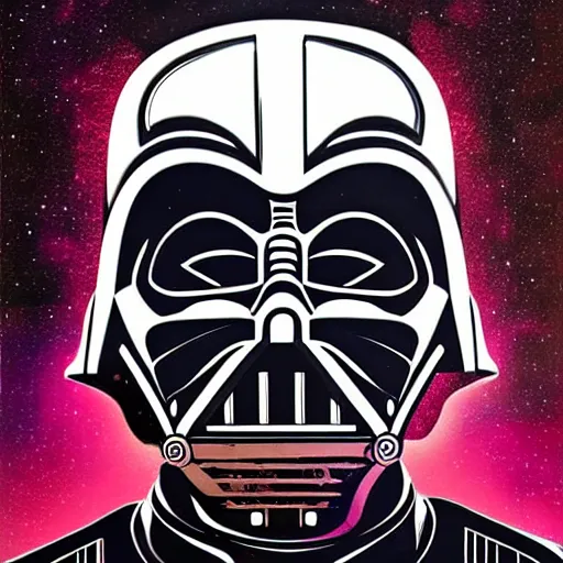 Prompt: Tristan Eaton, darth vader