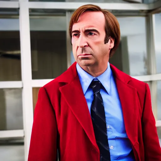 Image similar to super high quality saul goodman, realistic photorealistic high-resolution saul Goodman, very saul goodman, high def, saul, saul Goodman, better call saul, better call saul Goodman, 8k, 4k, professional, depth of field, sigma art 85mm f1.4, large sensor dslr, professional photo, saul goodman, very very saul goodman