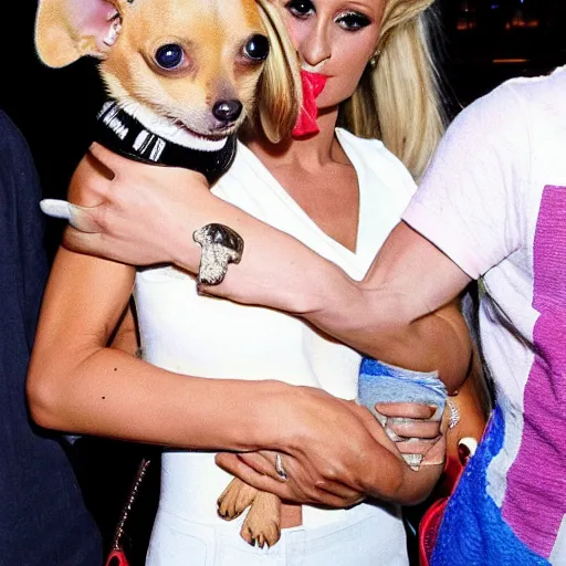 Prompt: Paris Hilton as a Chihuahua