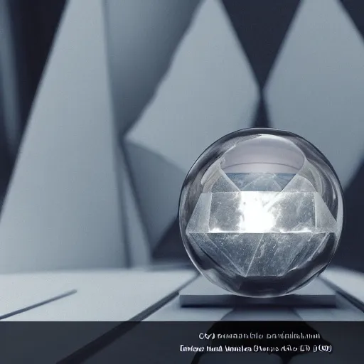 Prompt: A dark cube in a crystal ball, 8k photorealistic, HD, high details, concept art, trending on artstation