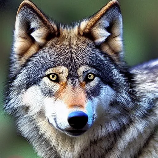 Prompt: photograph of a beautiful female wolf taken in the wild