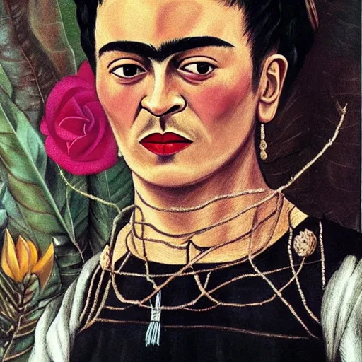 Prompt: Frida Kahlo as Hermione Granger