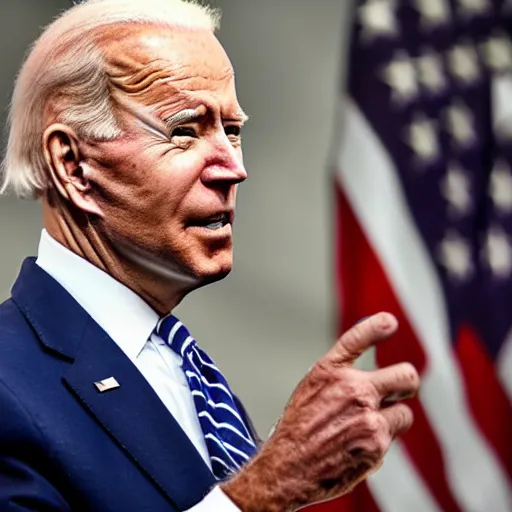 Prompt: Joe Biden with a charlie chaplin mustache