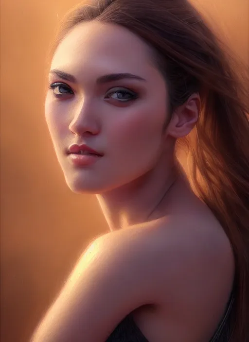 Image similar to photo of a gorgeous young woman in the style of stefan kostic, realistic, sharp focus, 8 k high definition, insanely detailed, intricate, elegant, art by stanley lau and artgerm