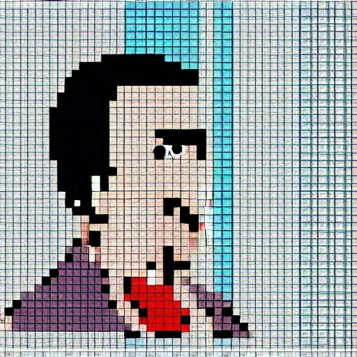 Prompt: seinfeld pixel art