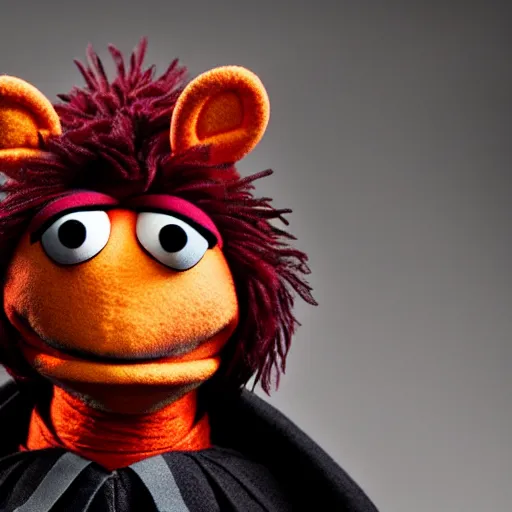 Prompt: studio portrait still of muppet!!!!! darth maul!!!!!! as a muppet muppet as a muppet, 8 k, studio lighting, key light,