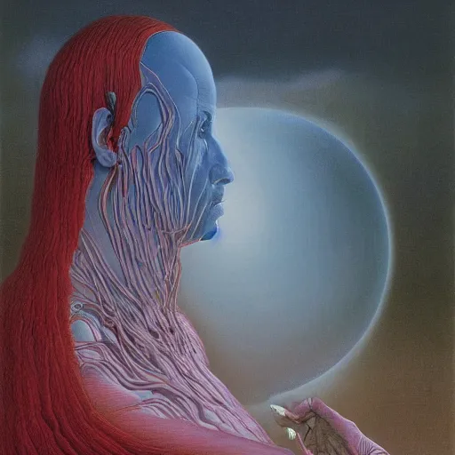 Image similar to Zdzisław Beksiński by Gerald Brom