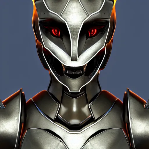 Prompt: close up bust shot, realistic detailed stunning beautiful armored anthropomorphic humanoid female robot dragon, looking to the side, sleek streamlined armor and design made of steel, sharp claws and sharp teeth, Slick LEDs, standing on two legs, on the beach during sunset, high quality, cinematic art, sunset lighting, artstation, deviantart, furaffinity