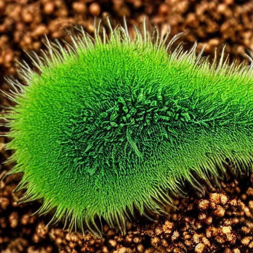 Image similar to a plant full of larva, highly detailed photograph