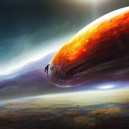 Image similar to a giant alien spaceship crashing down to earth, artstation hall of fame gallery, editors choice, #1 digital painting of all time, most beautiful image ever created, emotionally evocative, greatest art ever made, lifetime achievement magnum opus masterpiece, the most amazing breathtaking image with the deepest message ever painted, a thing of beauty beyond imagination or words