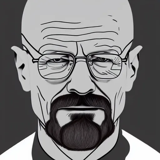 Prompt: Walter White , accurate anatomy, highly detailed, digital art, centered, portrait