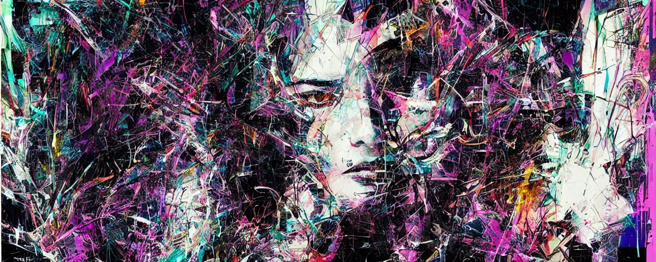Prompt: latent space. a massive unmanifested void from which infinite creativity emerges, in the style of abstract digital art, derek gores, carne griffiths