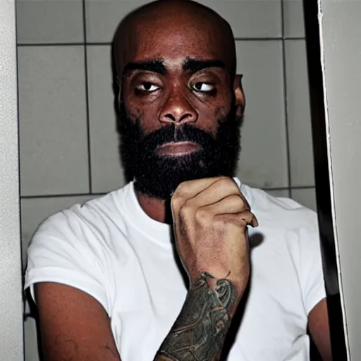 Image similar to MC Ride on the toilet in the bathroom