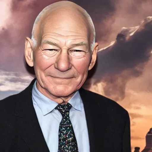 Image similar to patrick stewart mixed with ian mckellen