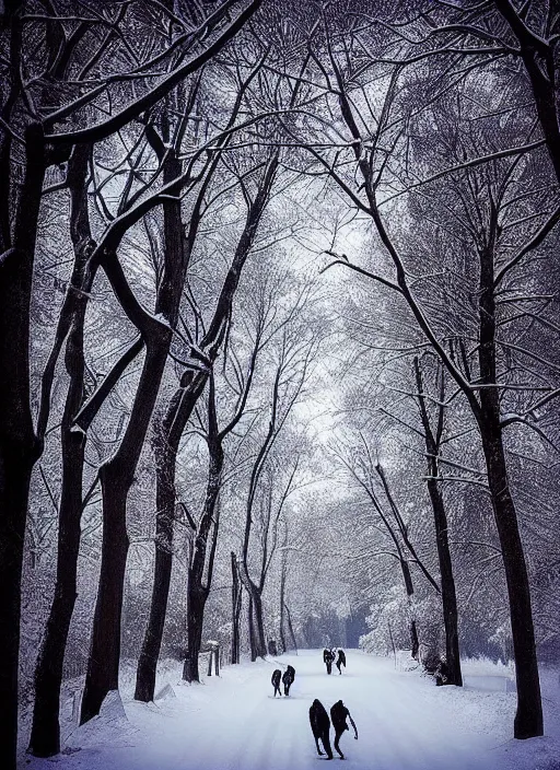 Image similar to beautiful winter season photography award winning cinematography