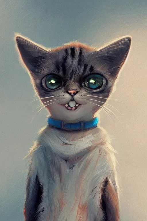 Prompt: a selfie of a cat from a Pixar movie, fantasy, intricate, young and cute girl, highly detailed, digital painting, artstation, concept art, smooth, sharp focus, illustration