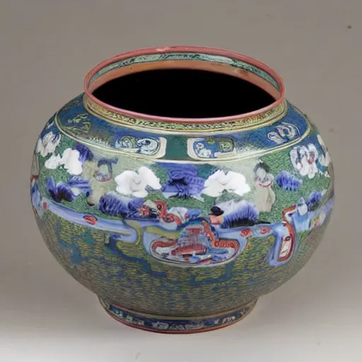 Prompt: photographs of qing dynasty imperial kiln porcelain