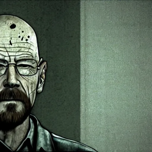 Prompt: Walter White in Silent hill