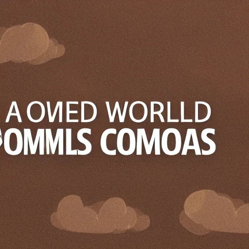 Image similar to a world full of commas