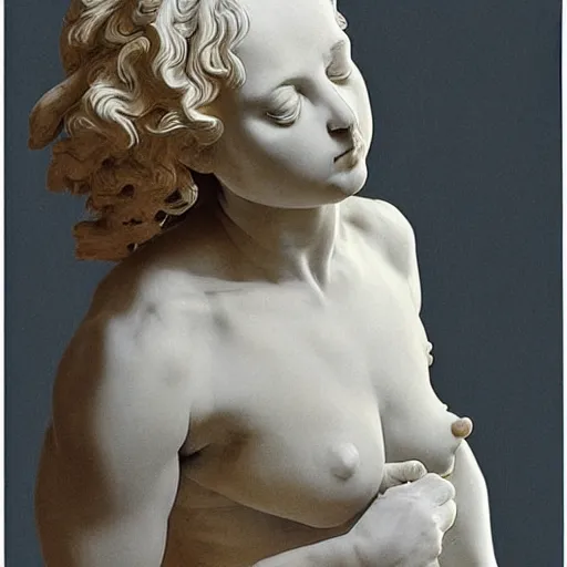 Image similar to “ a extremely detailed female figure stunning sculpture by bernini in 1 9 th century ”