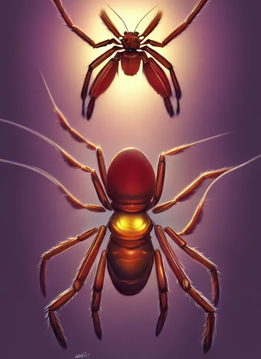Image similar to spider eating moth, natural lighting, path traced, highly detailed, high quality, digital painting, by don bluth and ross tran and studio ghibli and alphonse mucha, artgerm