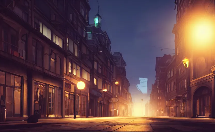 Prompt: photorealistic arcane city streets. night. lens flare. light fixtures. 8K. detailed. photorealism. artstation. matte painting. 25mm f/1.7 ASPH Lens. ultra realistic