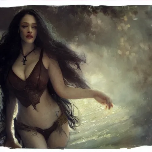 Prompt: kat dennings by gaston bussiere, bayard wu, greg rutkowski, giger, maxim verehin, greg rutkowski, masterpiece, sharp focus, cinematic lightning