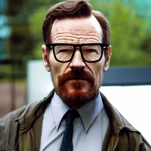 Image similar to Bryan Cranston as Gordon Freeman in H.E.V suit, photo