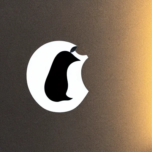 Image similar to a GNU Pinguin shitting on the Apple logo, octane rendering