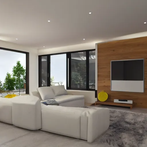 Image similar to Interior photograph of a bright modern house, 8k, ultra HD