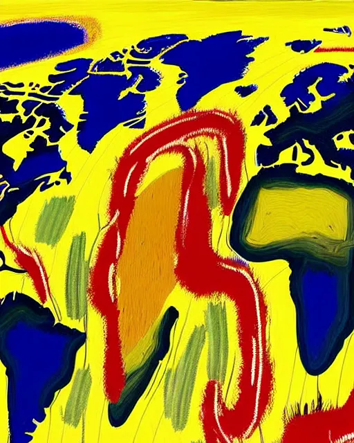 Prompt: a extremely ultra highly detailed majestic hi - res beautiful immaculate award winning painting stunning masterpiece of the ultra highly detailed continent of africa, zoom out, by jean - michel basquiat, 8 k, high textures, ultra hyper sharp, insanely detailed and intricate, super detailed, 8 k hdr ultra high quality