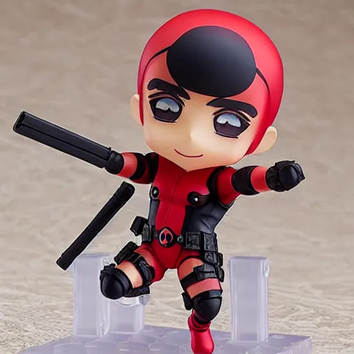 Image similar to ((((deadpool)))), An anime Nendoroid of (((((deadpool))))), figurine, detailed product photo