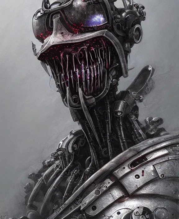 Image similar to a portrait of a cyborg waluigi from smash bros, by hr giger and beksinski and stephan martiniere, trending on artstation, 4 k resolution, detailed, high quality, hq artwork