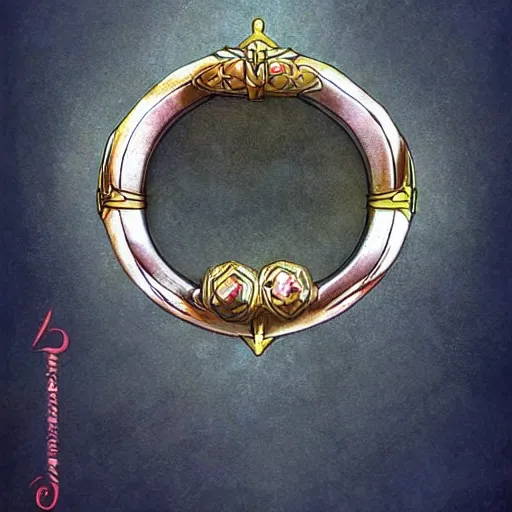 Prompt: The magical Ring of Three Wishes, d&d magical item, concept art, digital art, video game concept art