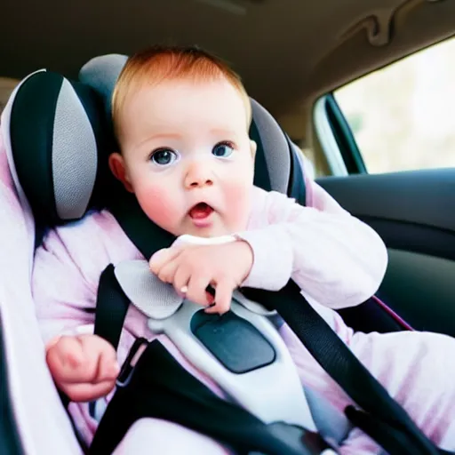 Image similar to baby in car seat coming home from the hospital, award winning photo