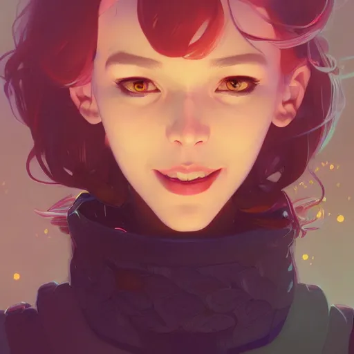 Image similar to gazing into the gorgeous face of infinity, laughing, ambient lighting, 4 k, lois van baarle, ilya kuvshinov, rossdraws, alphonse mucha, jung gi kim, artstation