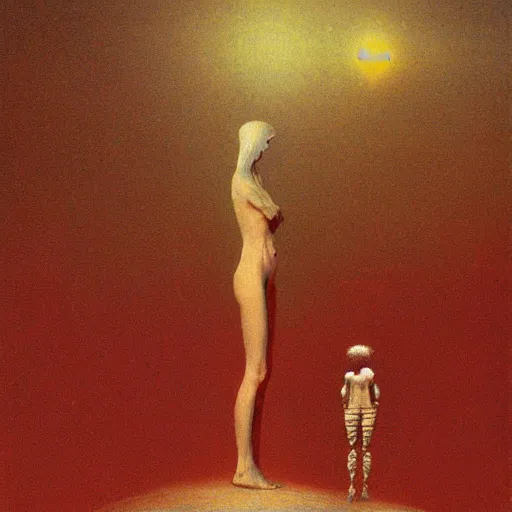 Prompt: warrior of Venus by Beksinski