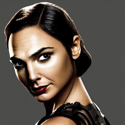 Image similar to A portrait of Gal Gadot as Catwoman