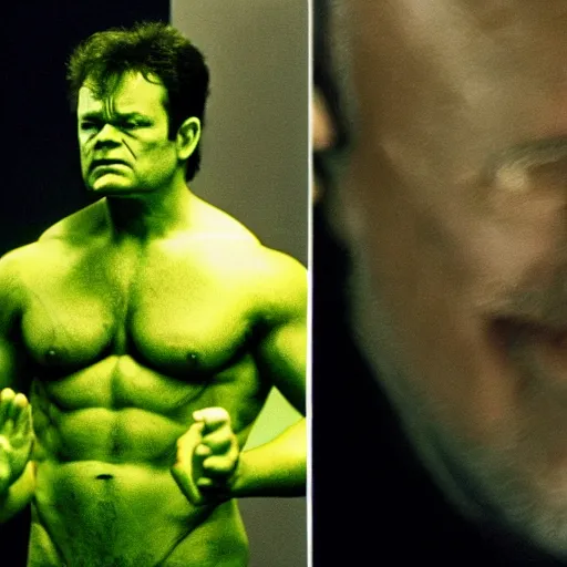 Image similar to Robert Fripp plays hulk in the new hulk