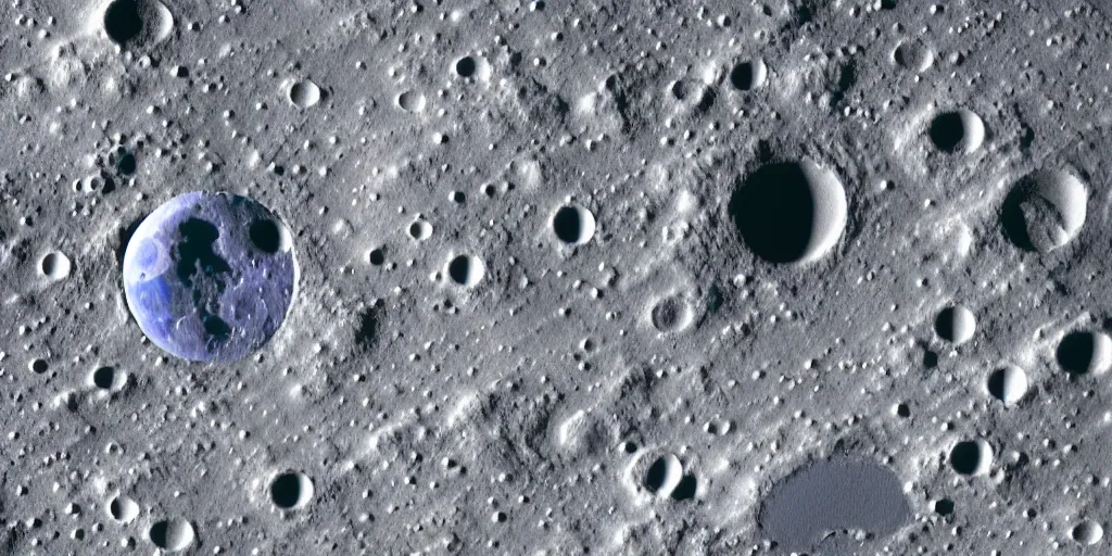 Prompt: moon surface highly detailed nasa photo