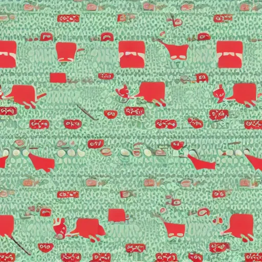 Image similar to modern kitchen wallpaper design. expensive. piggy pattern.