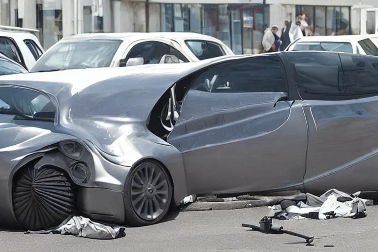 Image similar to a car with legs