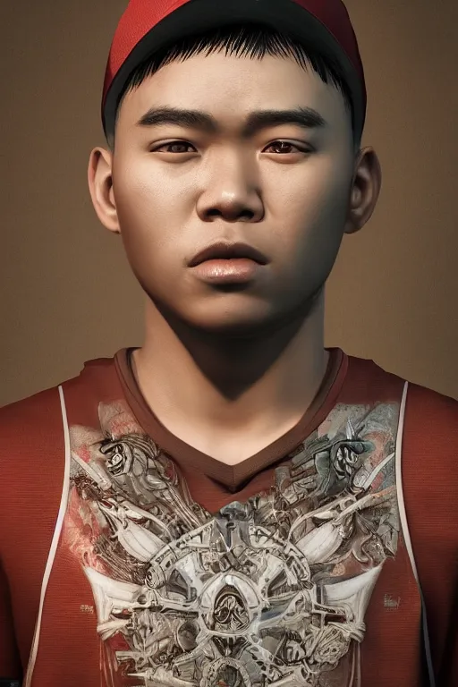 Prompt: rapper from thailand, ultra realistic, concept art, intricate details, highly detailed, photorealistic, octane render, 8 k