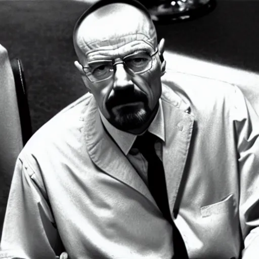 Image similar to A still of Walter White in The Godfather (1972)