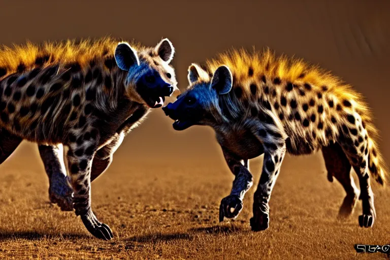 Image similar to hyena themed wallpaper, realistic, hdr, hdd, 8 k