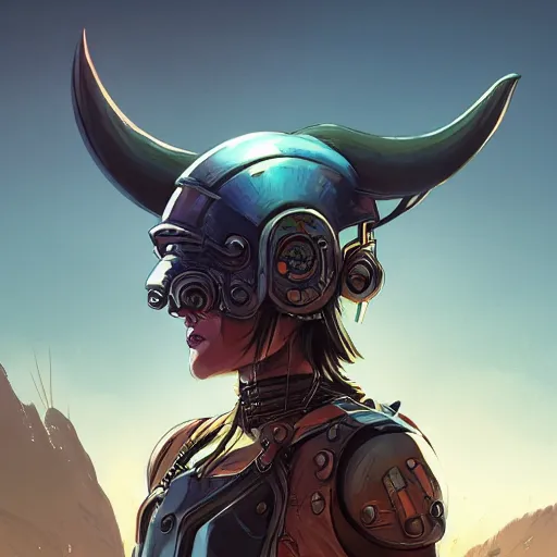 Image similar to cyberpunk viking helmet mask warrior goddess robot ninja fantasy, art gta 5 cover, official fanart behance hd artstation by jesper ejsing, by rhads, makoto shinkai and lois van baarle, ilya kuvshinov, ossdraws