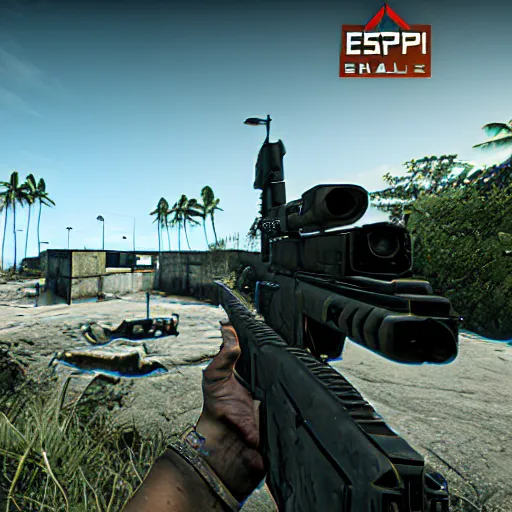 Image similar to Escape from Tarkov in Hawaii, in-game screenshot