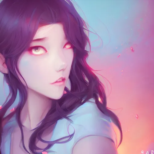 Image similar to a portrait of wlop, pastel blue, art by lois van baarle and loish and ross tran and rossdraws and sam yang and samdoesarts and artgerm and saruei and disney and wlop, digital art, highly detailed, intricate, sharp focus, trending on artstation hq, deviantart, unreal engine 5, 4 k uhd image