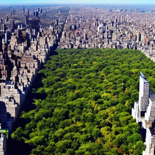 Image similar to a 180 degrees photo of central park