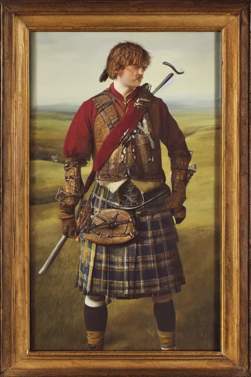 Prompt: a portrait of a Scottish laird, art